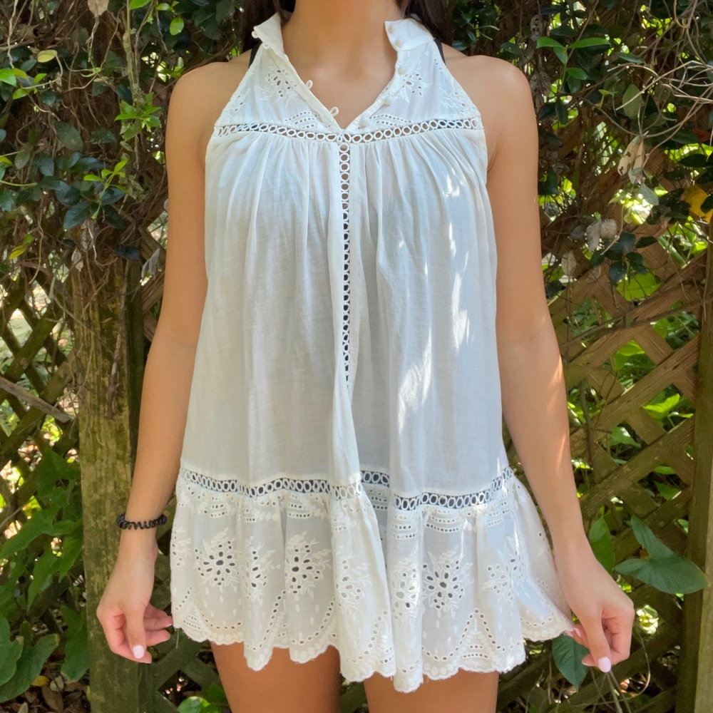 White babydoll tunic